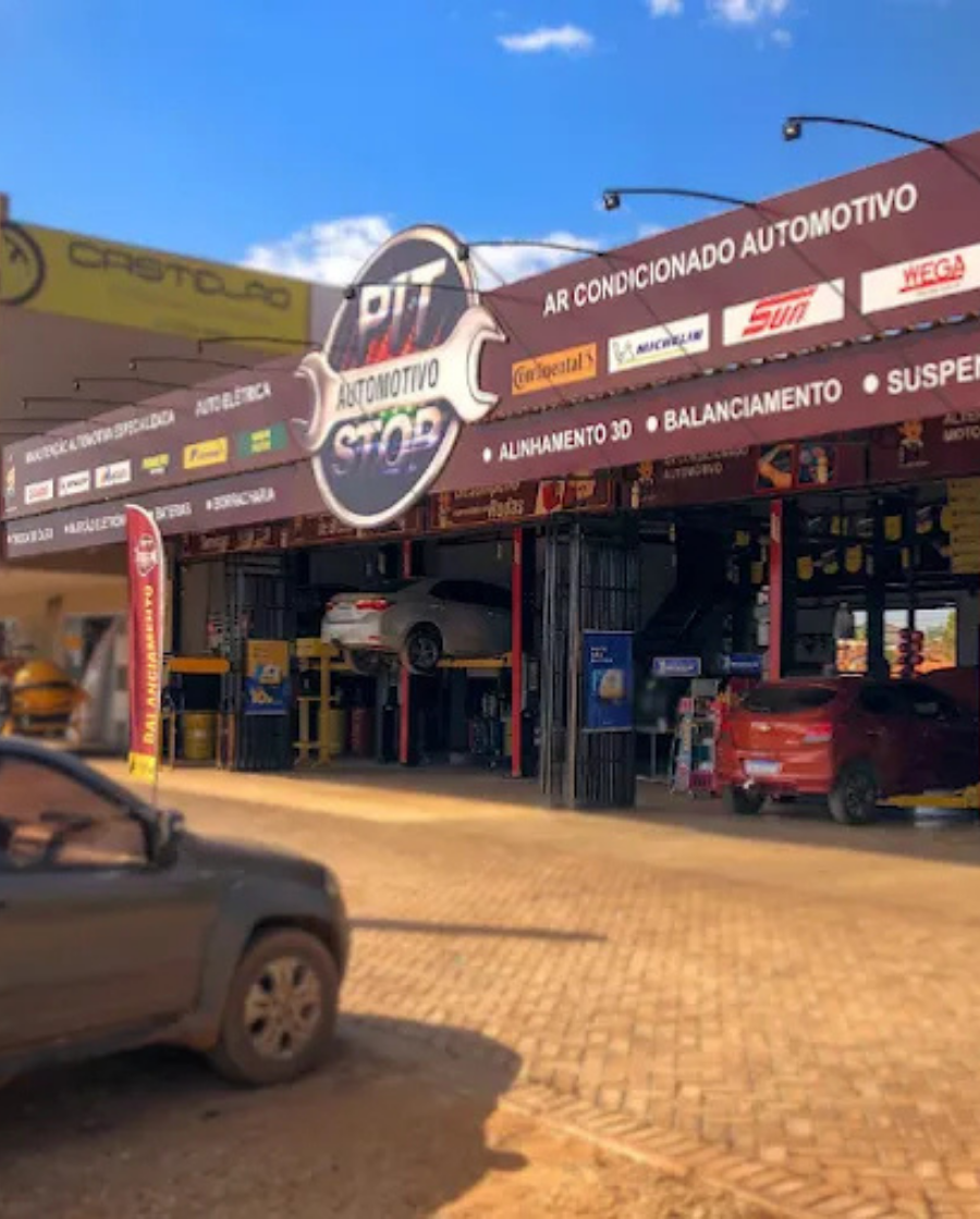 Estrutura moderna da oficina Pit Stop Centro Automotivo em Palmas TO